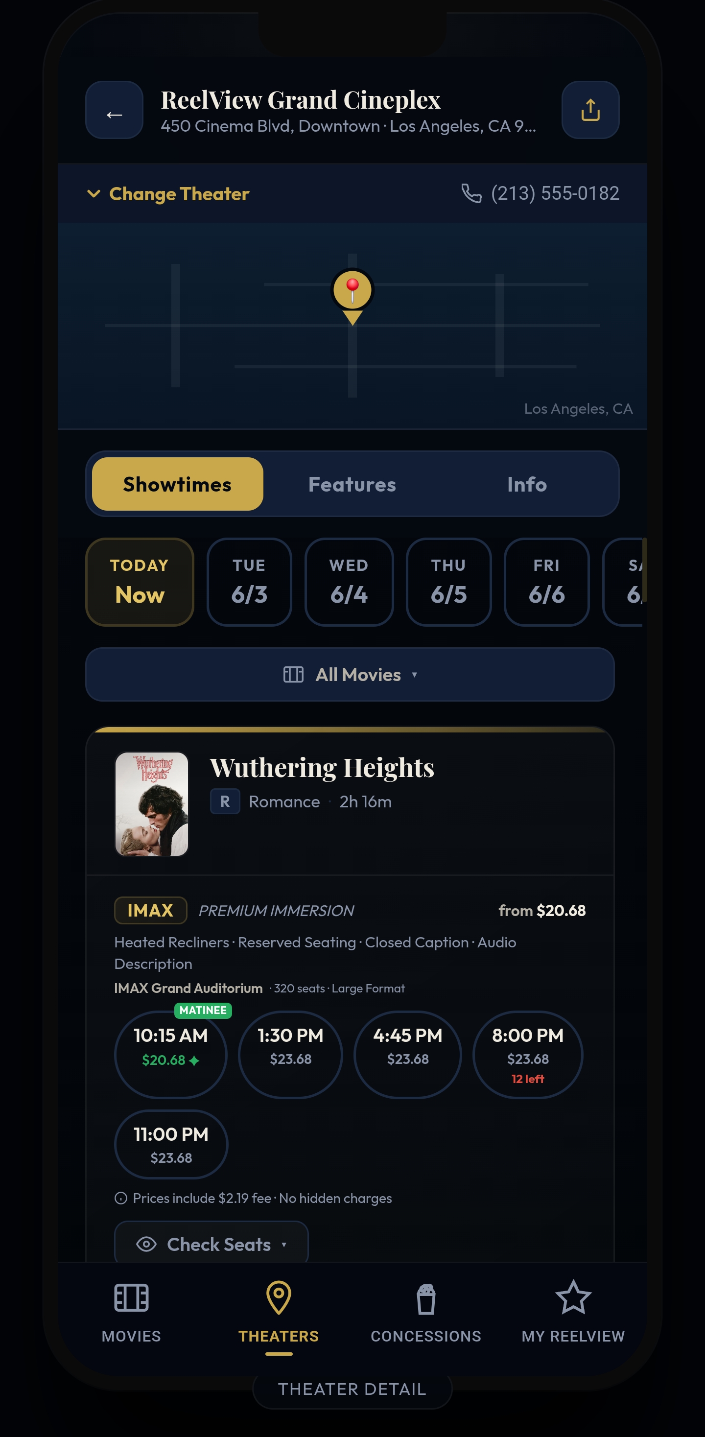 Dual navigation — Theaters-first 2