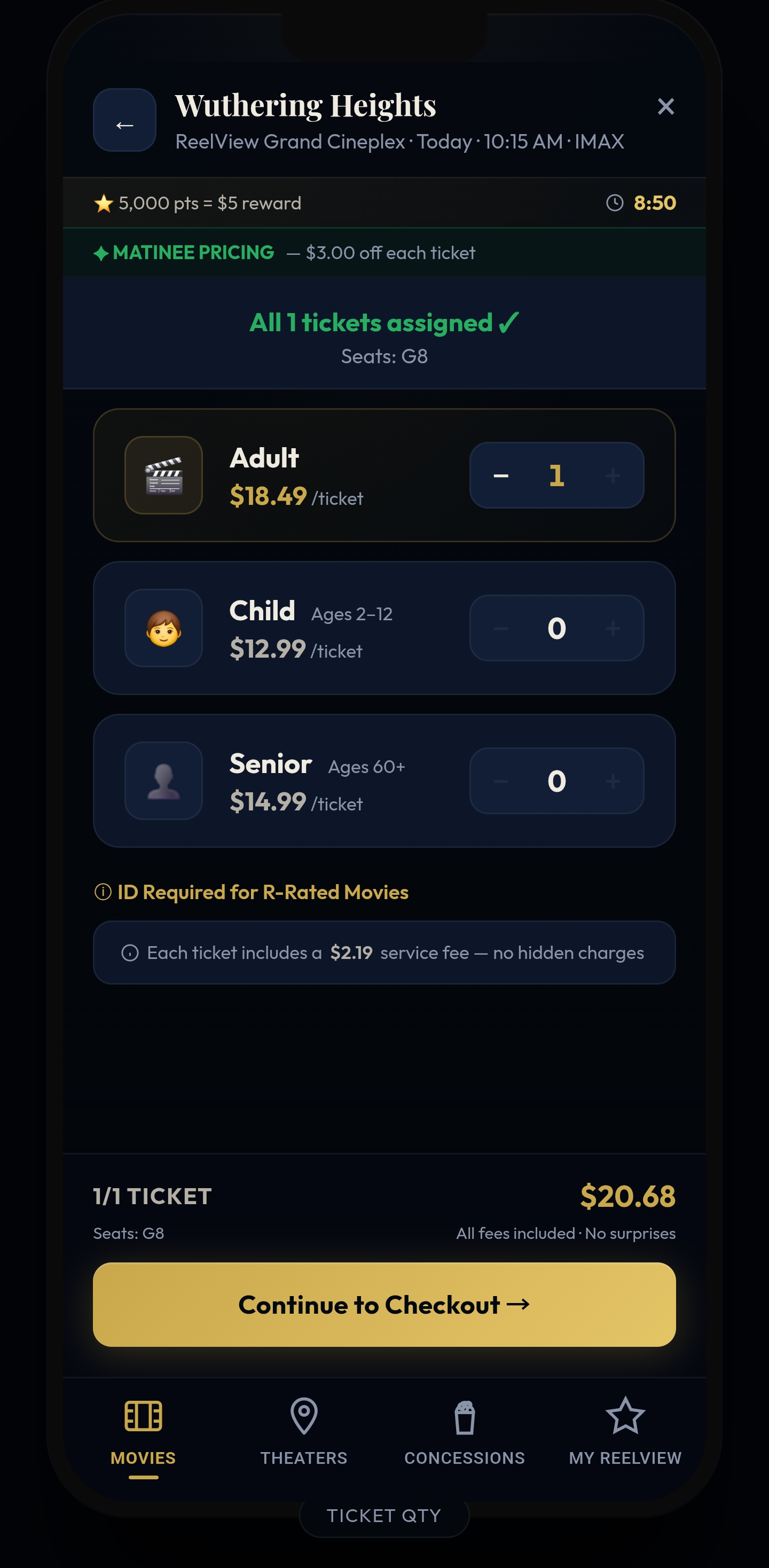 Pricing transparency — screen 2