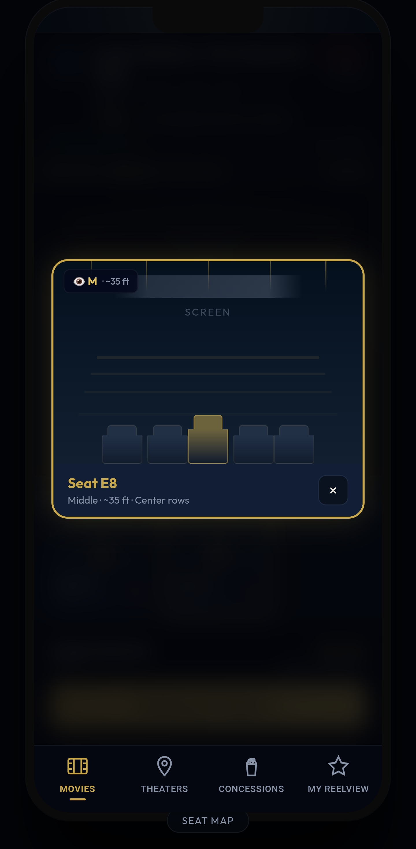 Seat map — screen 2